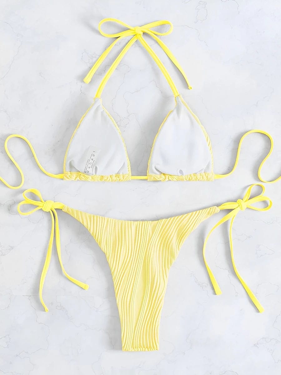 2024 Halter String Two Piece Triangle Bikini