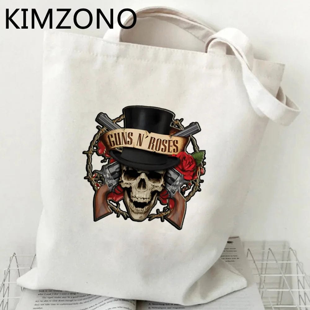 29372 / tote Guns n Roses shopping bag tote shopper eco bolsas de tela bolsa recycle bag bag bolsa compra sac cabas reusable sacolas