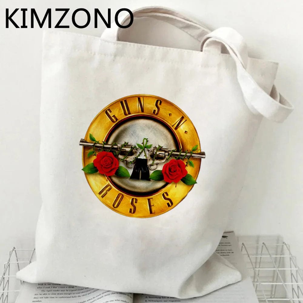 29374 / tote Guns n Roses shopping bag tote shopper eco bolsas de tela bolsa recycle bag bag bolsa compra sac cabas reusable sacolas