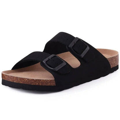 37 / Noir Sandales en Cuir pour Femmes et Hommes