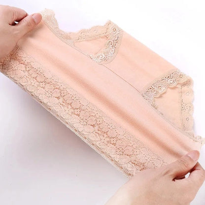 5Pcs Women's Underwear High Waist Panties Soft Cotton Seamless Sexy Lace Women Comfort Body Shaper Female Breathable Lingerie