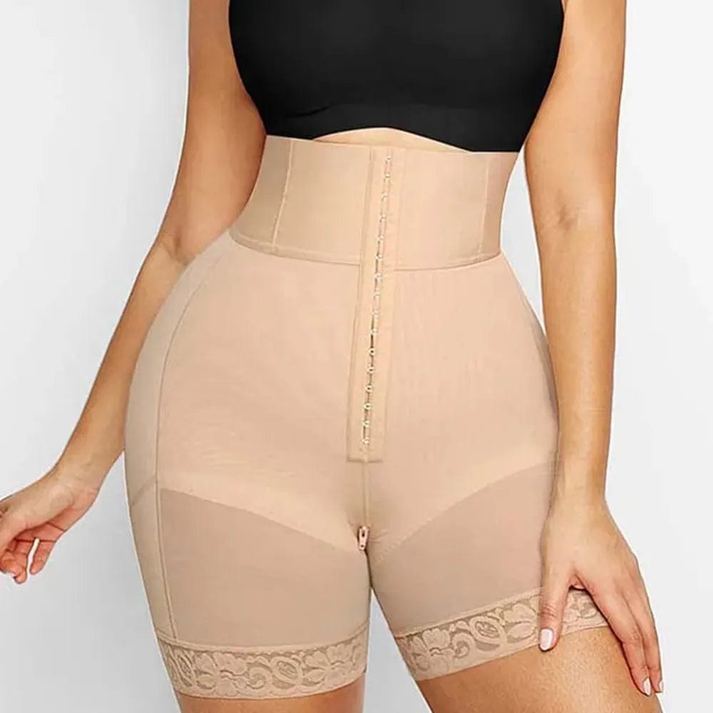 Beige / XL 3 Boned Sculpt High Waist Booty Shorts High Waist Shaping Shorts for Women, Tummy Control Underwear for a Flawless Silhouette