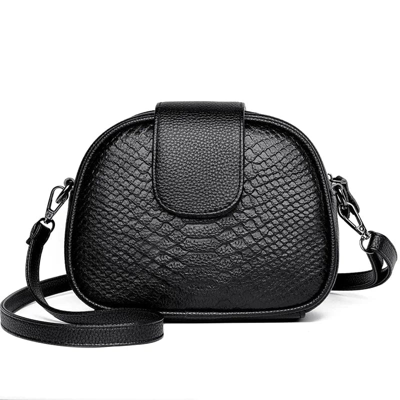 Black / 21cm 8cm 16cm 100% Cowhide Handbags Women bags Designer Crossbody bag for Female Small Purses High Quality Genuine Leather Tote Bolsa Feminina