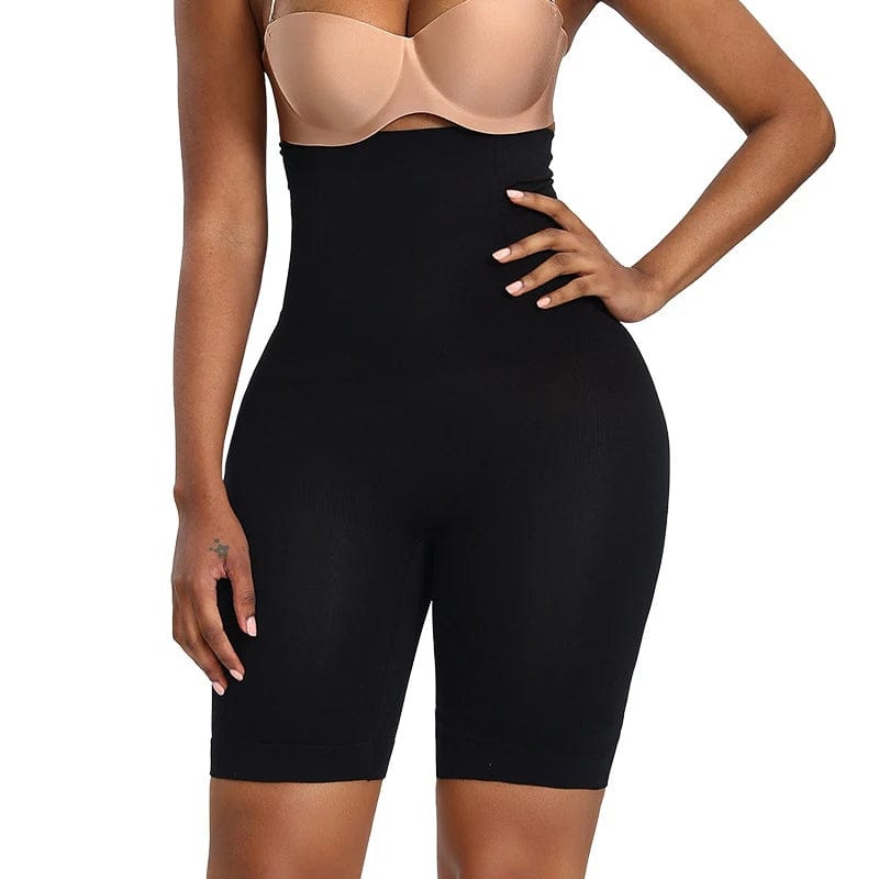 Black / M L / CHINA XS Short Faja Body Shaper Plus Size Seamless Shapewear Women