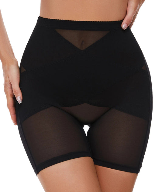 Black / XXXL Low Rise Shapewear for Women Tummy Control Panties Butt Lifter Knickers Flat Belly Shorts Body Shaper Breathable Boxers