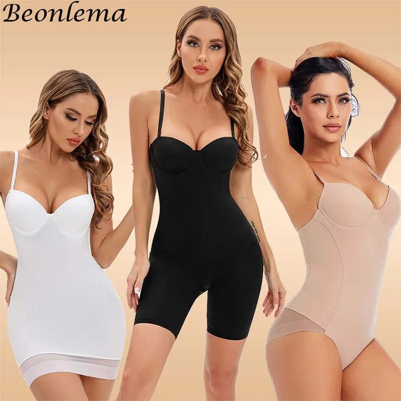 Bodysuit Women Shapewear Body Shaper With Cup Compression Bodies Belly Sheath Waist Trainer Reductive Slimming Underwear