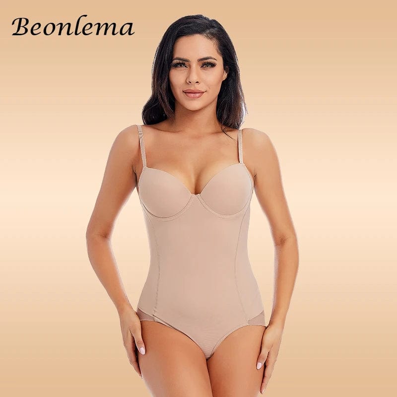 Bodysuit Women Shapewear Body Shaper With Cup Compression Bodies Belly Sheath Waist Trainer Reductive Slimming Underwear