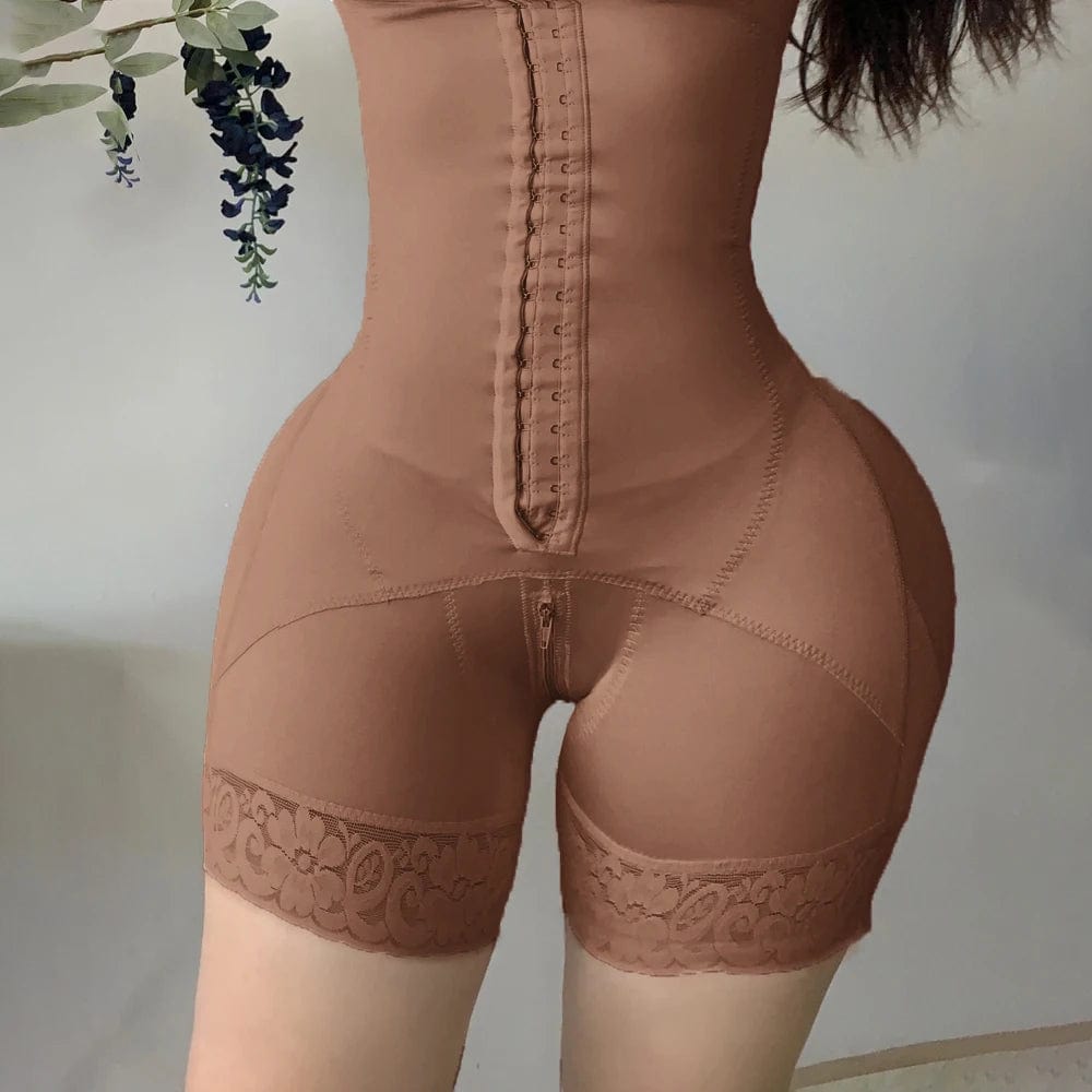 Fajas Colombian Girdle Waist Trainer Double Compression BBL Shorts Tummy Control Sheath Slimming Flat Stomach Modeling Belt