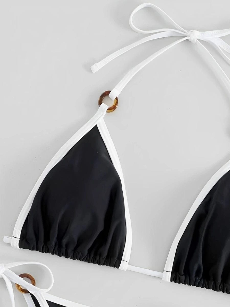 Lingerie femme - Bikini Triangle à Ficelles