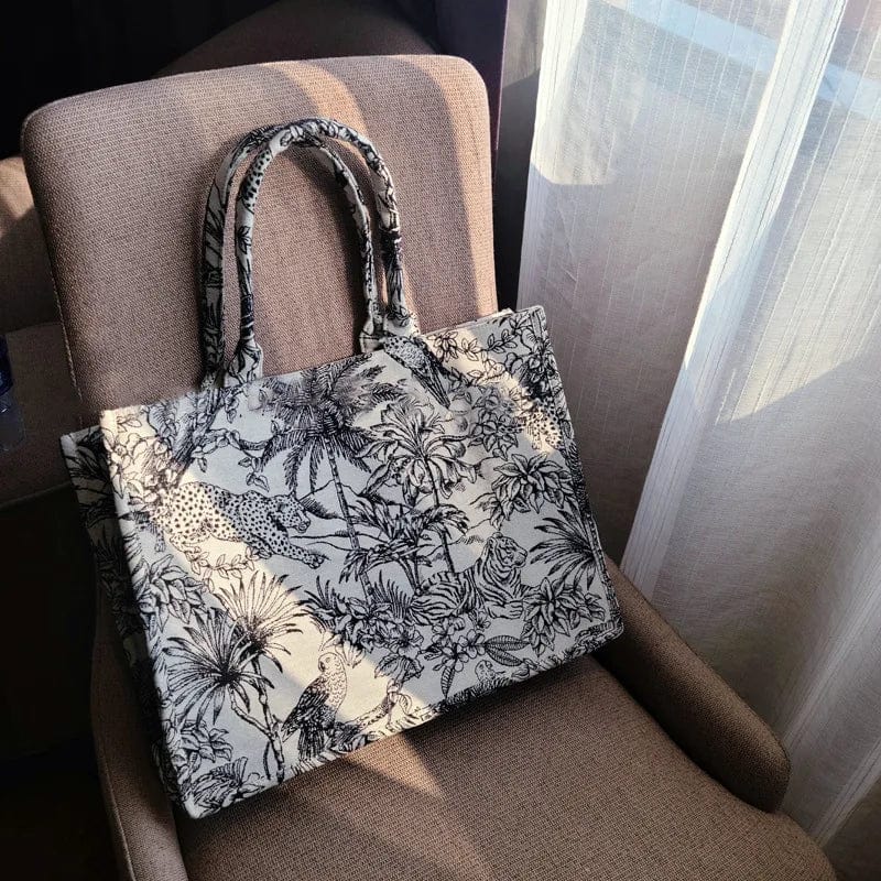 Luxury Designer Handbag Brand Top Handle Bags for Women Jacquard Embroidery Shopper Beach Bag Shoulder Tote Bag Wholesale