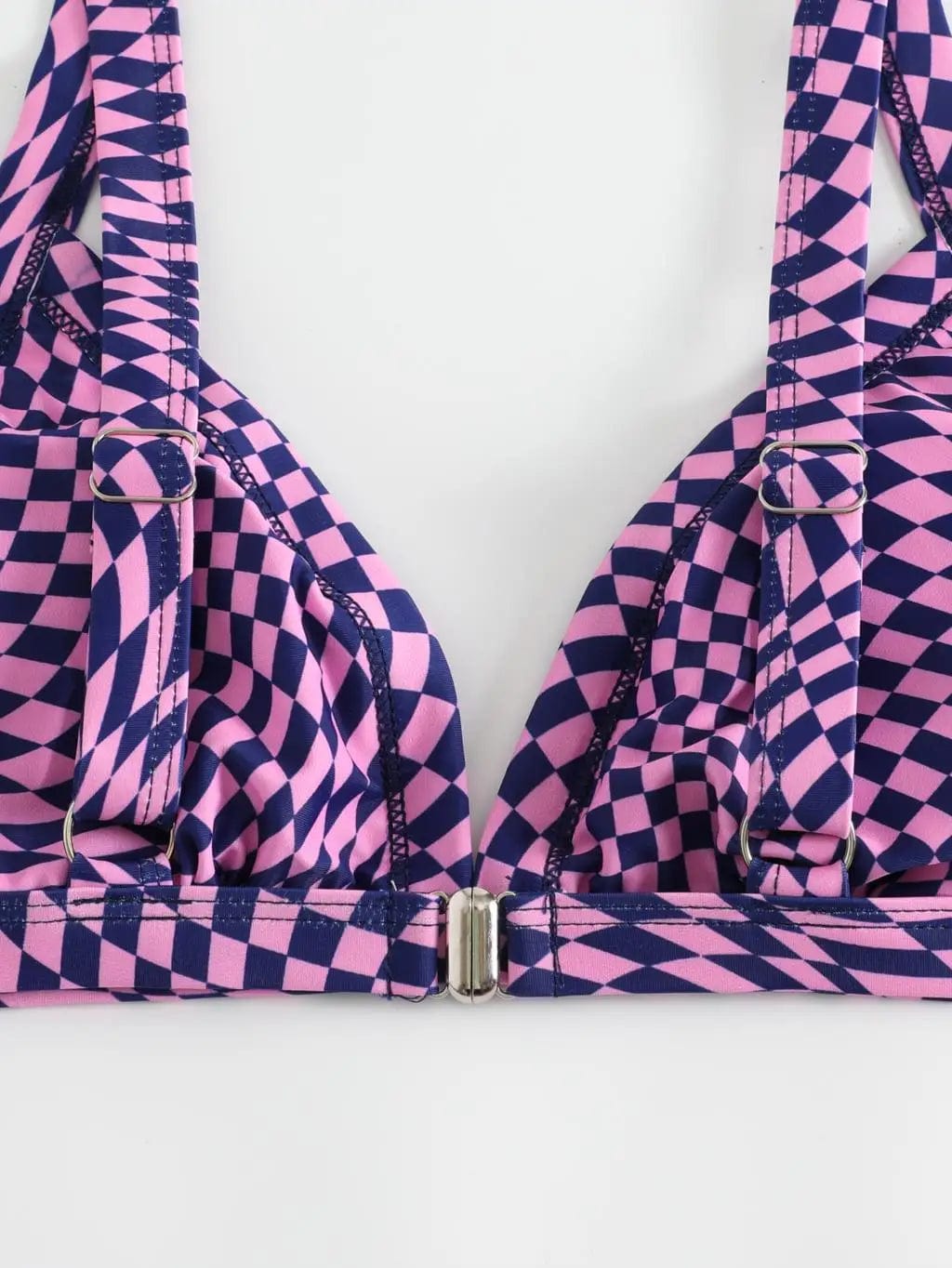 Maillot de Bain - Bikini Taille Haute à Motif Abstrait