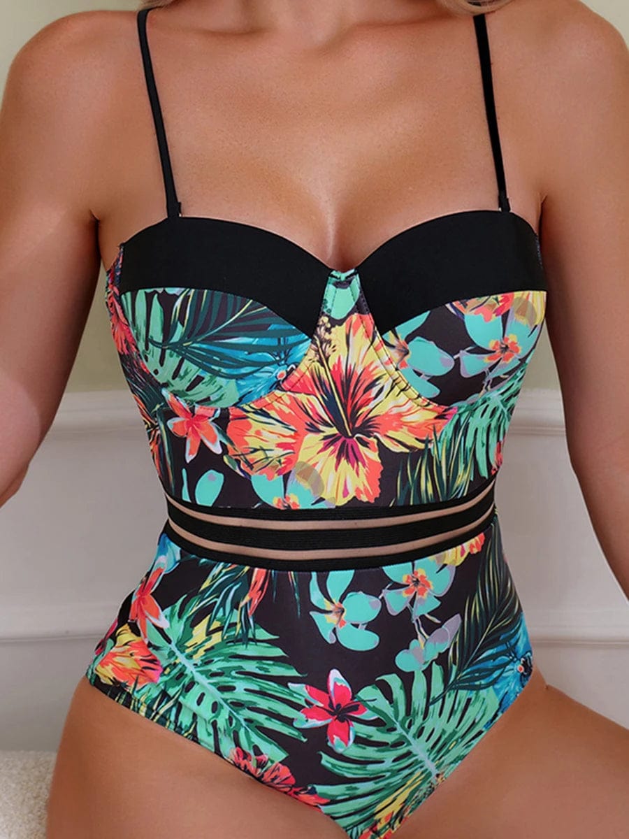 Maillot de Bain Une Pièce Floral