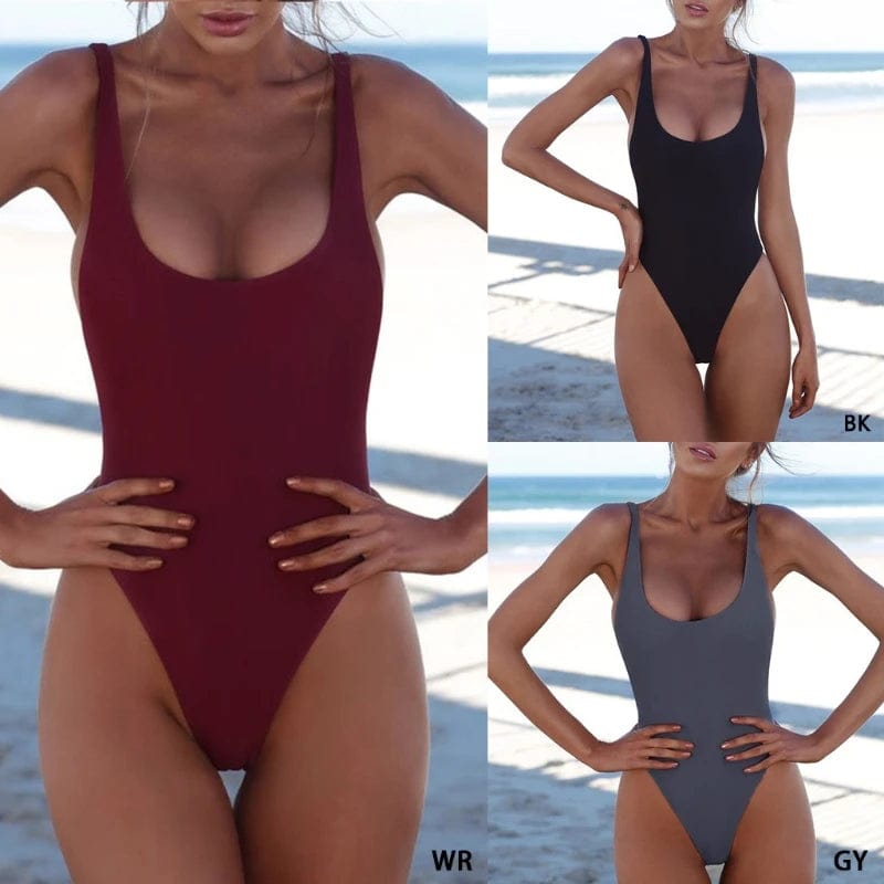 Maillot de Bain Une Pièce Sexy Dos Nu - Monokini