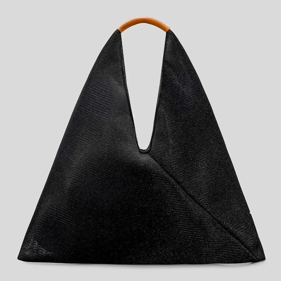 Noir Sac à Main de Luxe en Maille pour Femmes