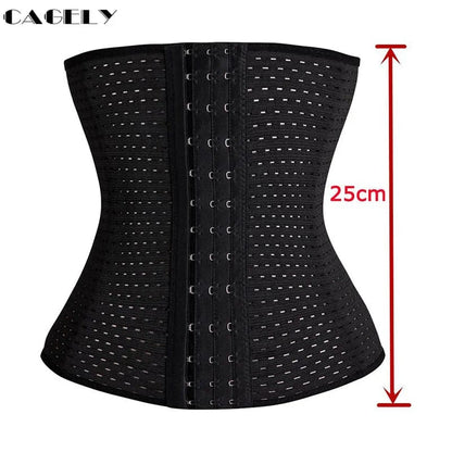 Noire / L Women's Fajas waist trainer postpartum support tummy control slimming sheath flat belly girdle body shapewear wrap belt corset