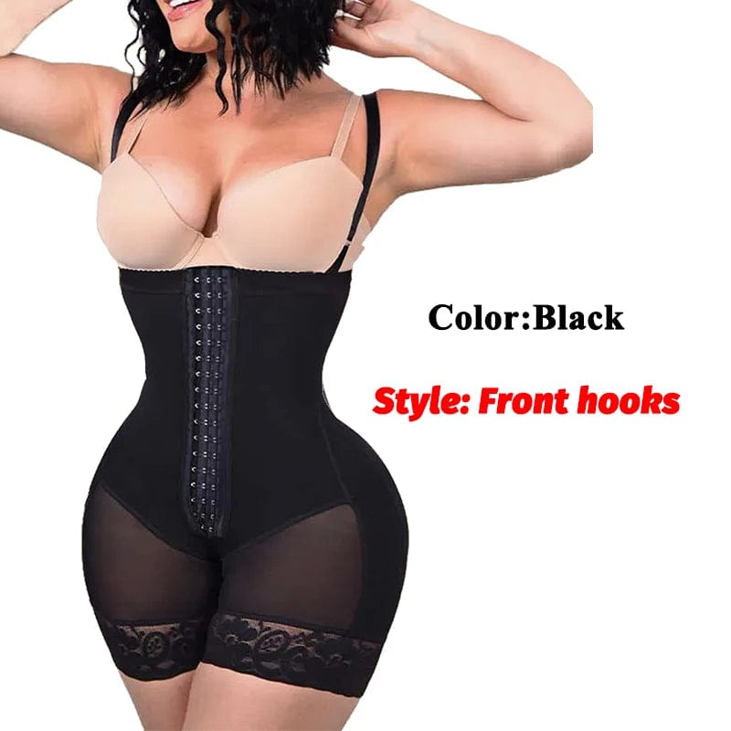 Noire / XXXL / CHINA High Waist Girdles Abdomen Control Corsets Reducing Sheath Modeling Bodices Flat Belly Tight Underwear Hip Butt Push Up Shorts