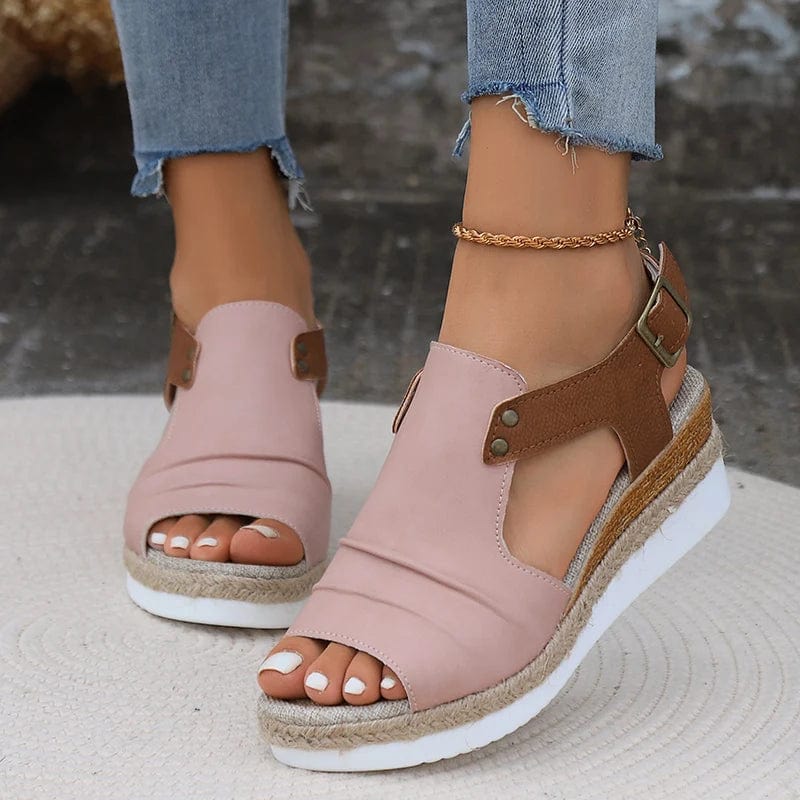 Pink / 39 Women Sandals Lightweight Wedges Shoes For Women Summer Sandals Platform Shoes With Heels Sandalias Mujer Casual Summer Shoes