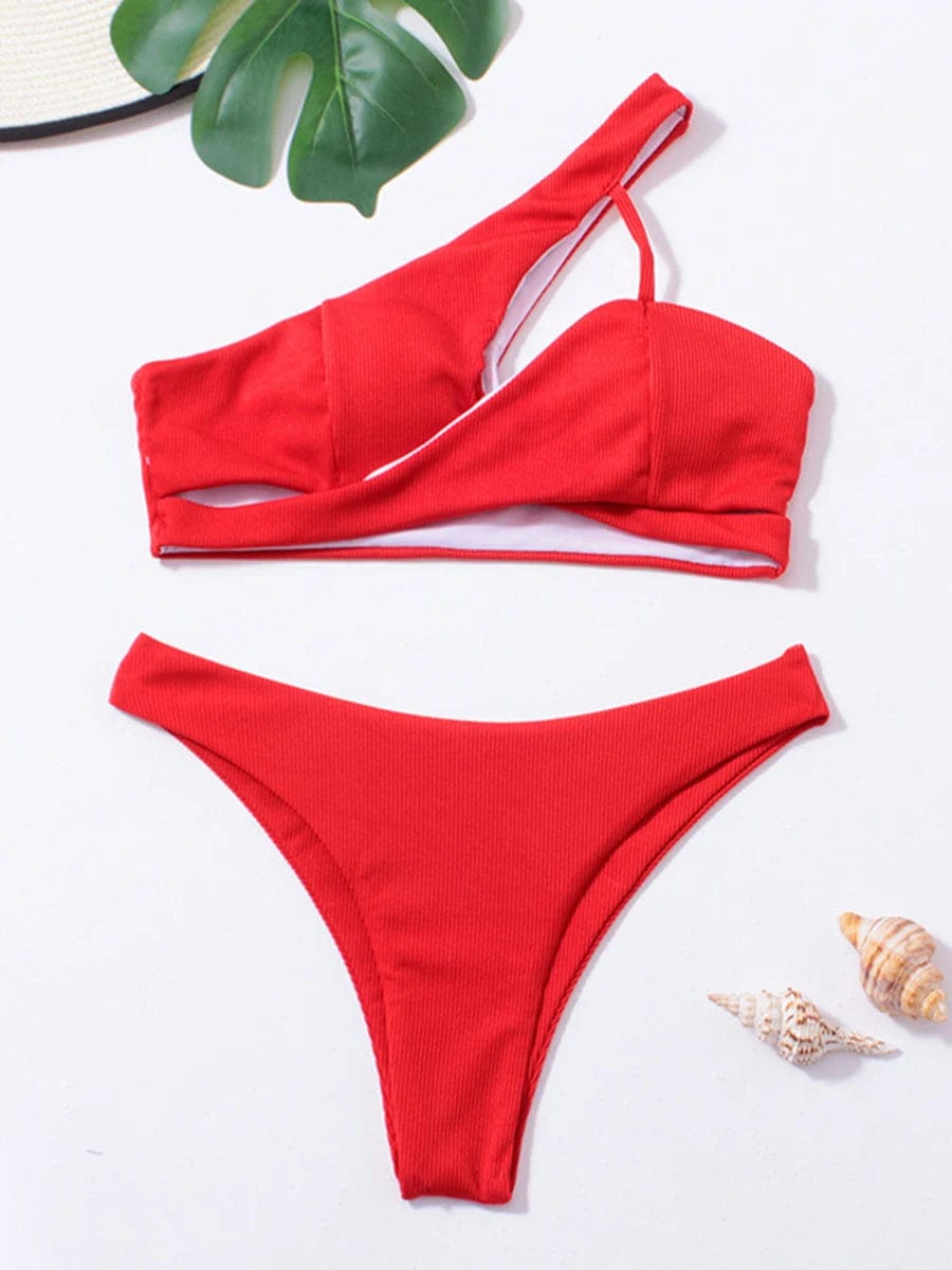 Red / M Bikini Set Thong