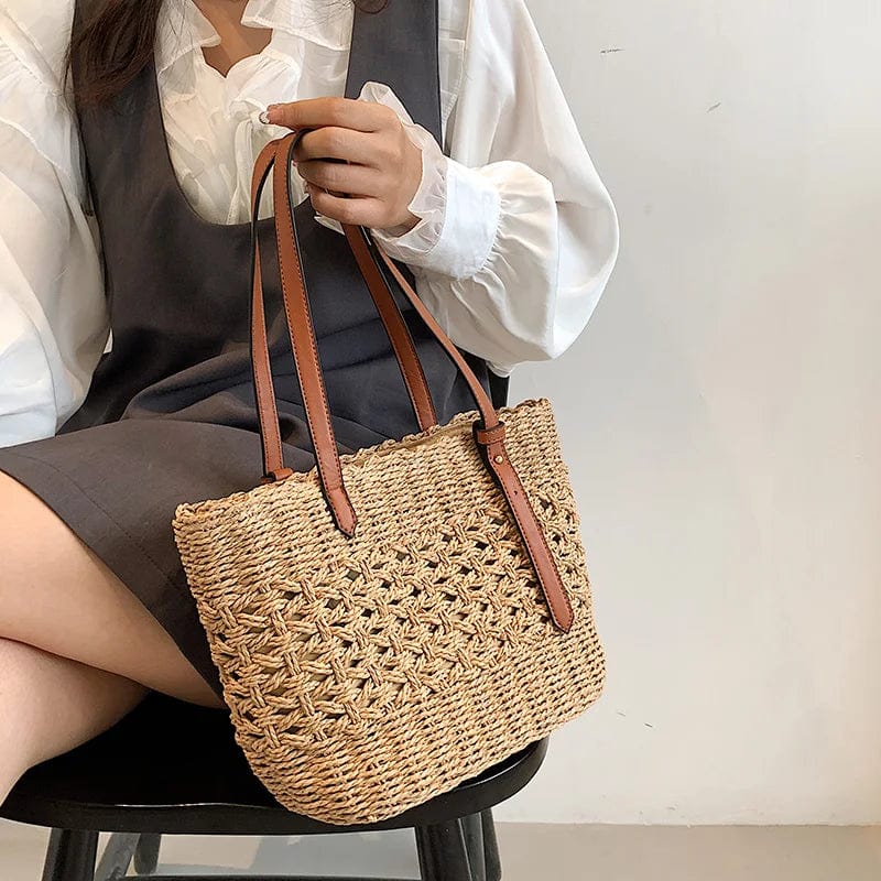 Sac en Paille Tressée Tendance