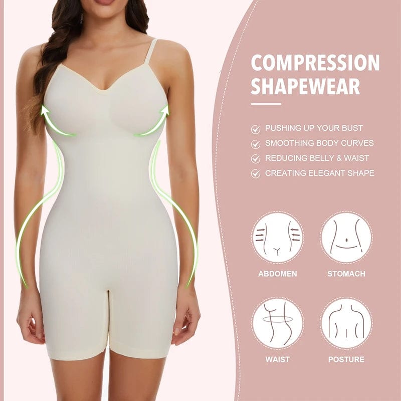 Seamless Bodysuit Shapewear Women Mesh Butt Lifter Thigh Slimmer Smooth Body Shaper Low Back Backless Slimming Flat Belly Corset