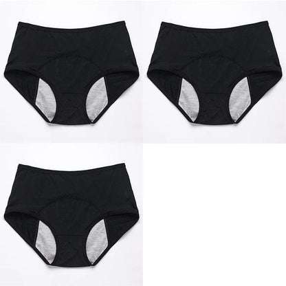 Set 9 / XXL XXXL / 3pcs 3pcs/Set Leak Proof Menstrual Panties Women Period Underwear Sexy Pants Physiological Underwear Plus Size Waterproof Briefs