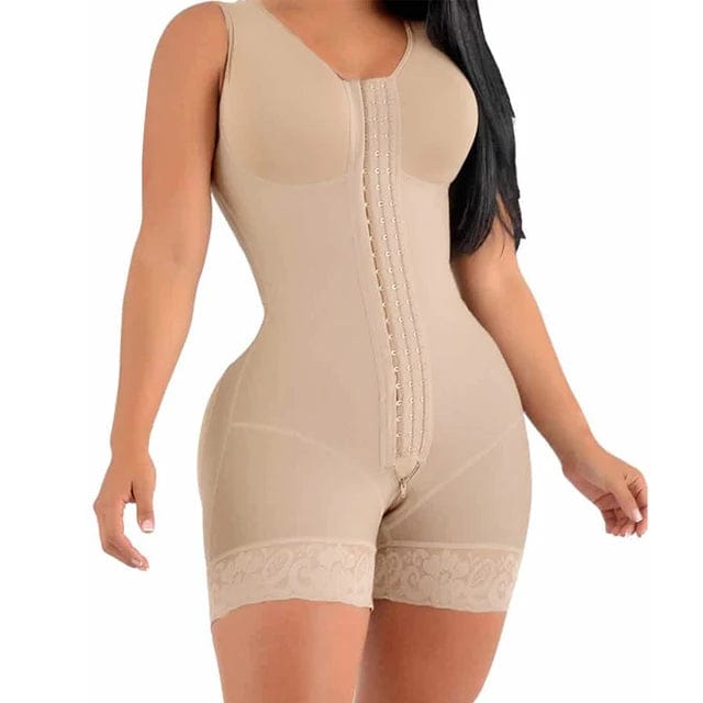 skin / L Fajas Shapewear High Compression Bodysuit Girdles with Brooches Bust for Daily and Post-Surgical Use Slimming Sheath Belly Women