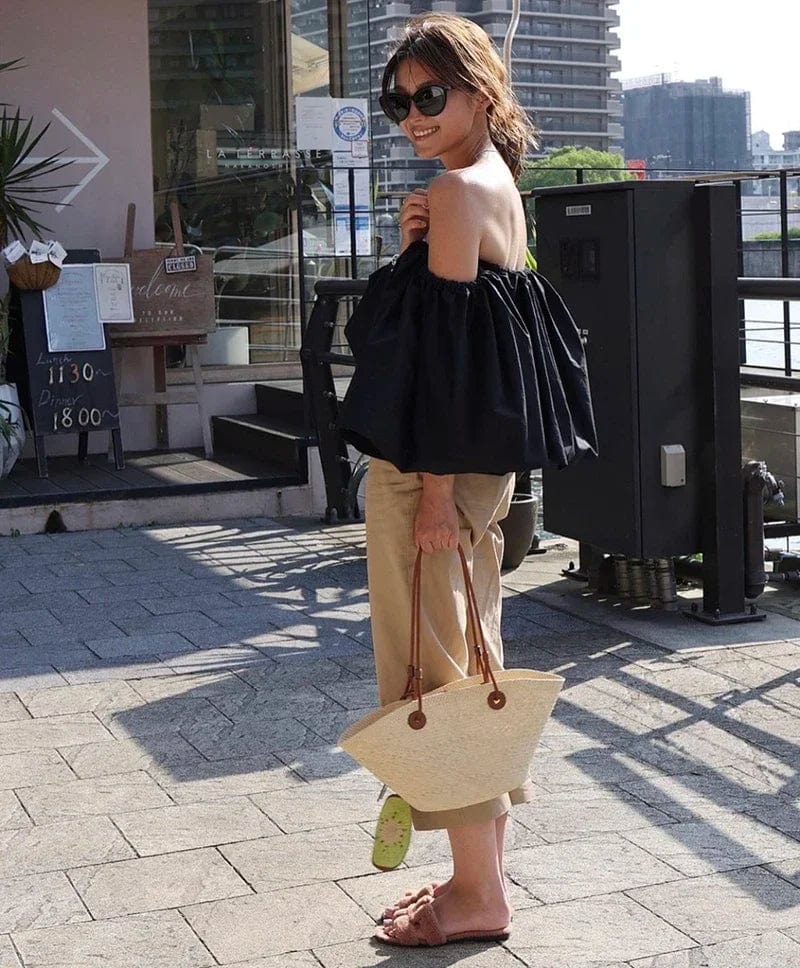 small brown 2024 Women Summer Straw Bag Hand Bag Famous Brand Beach Bags Luxury Designer Raffia Handbag Travel Ladies Basket Tote Carrycot