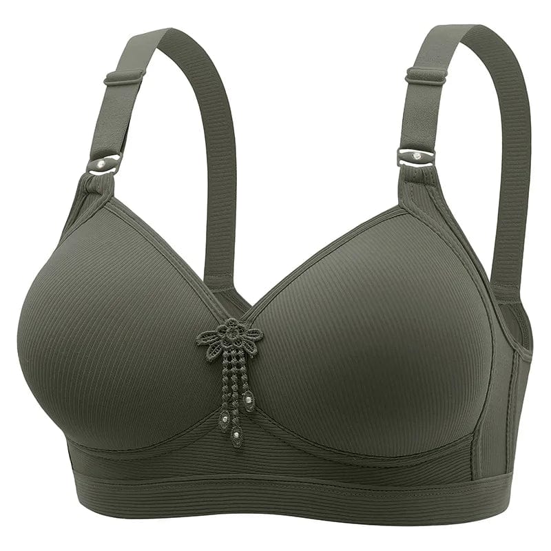 Verte / 80C Soutien-gorge Push Up - Réglable Sans Armature