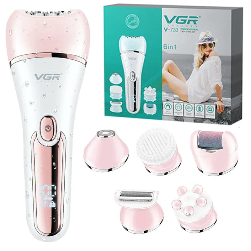 VGR Electric Women Epilator Female Shaver Leg Body Hair Removal Lip Chin Depilatory Lady Bikini Trimmer Facial Hair Remover