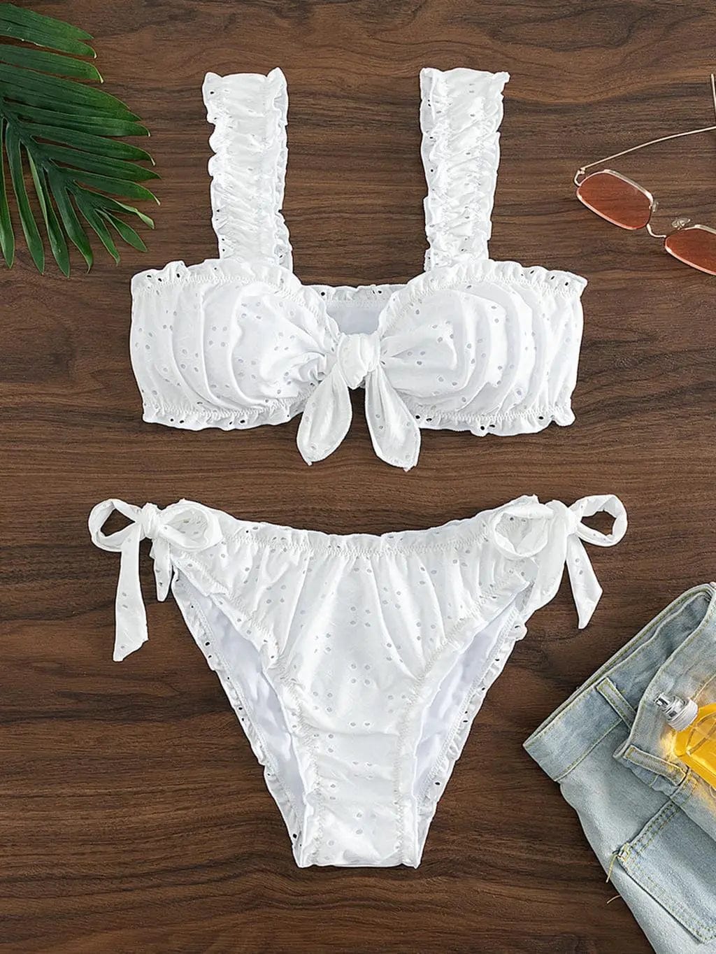 White / L Bikinis 2024 White Swimsuit