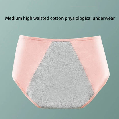 Women's Cotton higth waist panties  Menstrual cycle absorbent underwear female Leak Proof Physiological Pants Briefs For Menstru